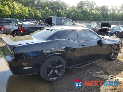 Trzecie zdjęcie samochodu z tyłu: 2012 DODGE CHALLENGER SXT VIN:2C3CDYAG3CH206543 - miniatura