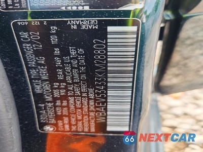 Zdjęcie 13 z 13 samochodu: 2003 BMW 330 I VIN:WBAEV53433KM28802 - miniatura