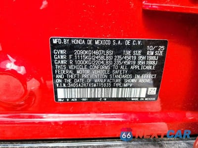 Zdjęcie 14 z 14 samochodu: 2025 ACURA ADX A-SPEC ADVANCE VIN:3HDSA2H7XSM715935 - miniatura
