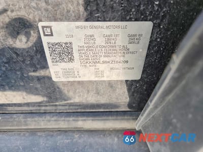 Zdjęcie 13 z 13 samochodu: 2019 GMC ACADIA SLT-1 VIN:1GKKNMLS9KZ184209 - miniatura