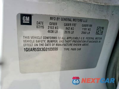 Zdjęcie 13 z 13 samochodu: 2016 CADILLAC CTS LUXURY COLLECTION VIN:1G6AR5SX3G0103699 - miniatura