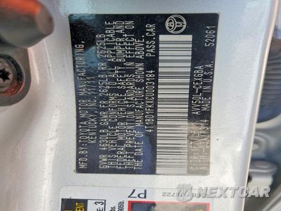 Zdjęcie 12 z 12 samochodu: 2012 TOYOTA CAMRY HYBRID XLE VIN:4T1BD1FKXCU003184 - miniatura