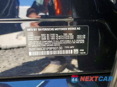 Zdjęcie 14 z 14 samochodu: 2023 BMW X5 XDRIVE45E VIN:5UXTA6C01P9P60130 - miniatura