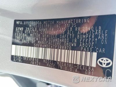 Zdjęcie 12 z 12 samochodu: 2026 TOYOTA COROLLA LE VIN:5YFB4MDE4TP388970 - miniatura