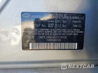 Zdjęcie 12 z 12 samochodu: 2015 HYUNDAI SONATA SE VIN:5NPE24AF4FH254106 - miniatura