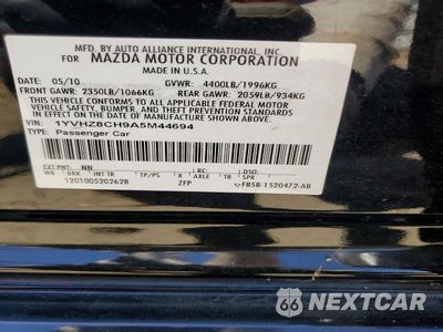 Zdjęcie 13 z 13 samochodu: 2010 MAZDA 6 I VIN:1YVHZ8CH9A5M44694 - miniatura