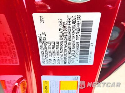 Zdjęcie 12 z 12 samochodu: 2021 HONDA ACCORD SPORT VIN:1HGCV1F37MA080646 - miniatura