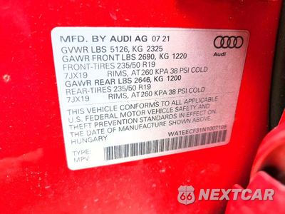 Zdjęcie 14 z 14 samochodu: 2022 AUDI Q3 PREMIUM PLUS S LINE 45 VIN:WA1EECF31N1007108 - miniatura