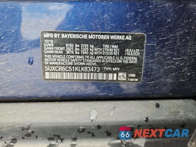 Zdjęcie 13 z 13 samochodu: 2019 BMW X5 XDRIVE40I VIN:5UXCR6C51KLK83473 - miniatura