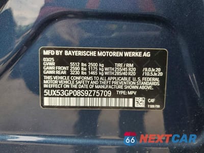 Zdjęcie 14 z 14 samochodu: 2025 BMW X3 30 XDRIVE VIN:5UX53GP08S9Z75709 - miniatura