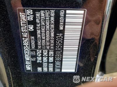 Zdjęcie 12 z 12 samochodu: 2020 MERCEDES-BENZ C 300 4MATIC VIN:W1KWF8EB9LR595034 - miniatura