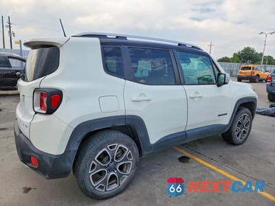 Trzecie zdjęcie samochodu z tyłu: 2018 JEEP RENEGADE LIMITED VIN:ZACCJBDB9JPG82812 - miniatura