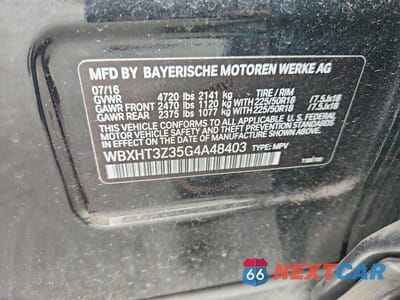 Zdjęcie 12 z 12 samochodu: 2016 BMW X1 XDRIVE28I VIN:WBXHT3Z35G4A48403 - miniatura