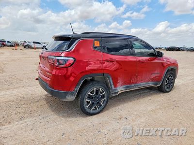 Trzecie zdjęcie samochodu z tyłu: 2020 JEEP COMPASS TRAILHAWK VIN:3C4NJDDB2LT184158 - miniatura