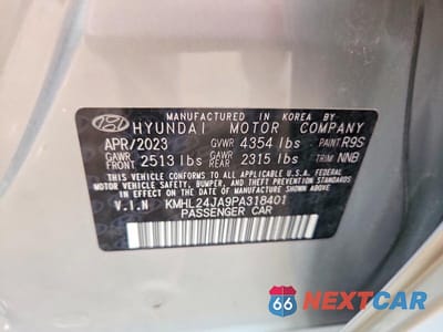 Zdjęcie 12 z 12 samochodu: 2023 HYUNDAI SONATA SE VIN:KMHL24JA9PA318401 - miniatura