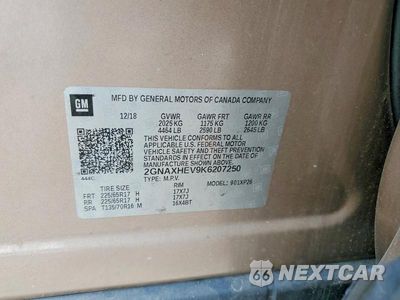 Zdjęcie 13 z 13 samochodu: 2019 CHEVROLET EQUINOX LS VIN:2GNAXHEV9K6207250 - miniatura