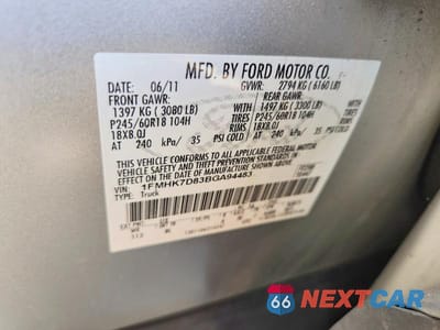 Zdjęcie 13 z 13 samochodu: 2011 FORD EXPLORER XLT VIN:1FMHK7D83BGA94483 - miniatura
