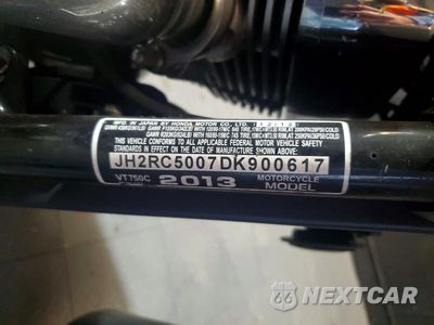 Zdjęcie 9 z 9 samochodu: 2013 HONDA VT750 C VIN:JH2RC5007DK900617 - miniatura