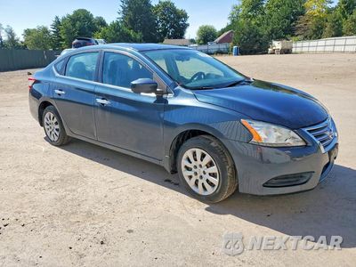 Czwarte zdjęcie samochodu z boku: 2014 NISSAN SENTRA S VIN:3N1AB7AP6EL685895 - miniatura