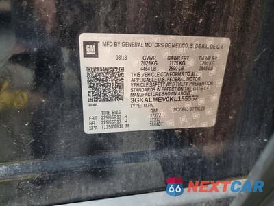 Zdjęcie 14 z 14 samochodu: 2019 GMC TERRAIN SLE VIN:3GKALMEV0KL155567 - miniatura