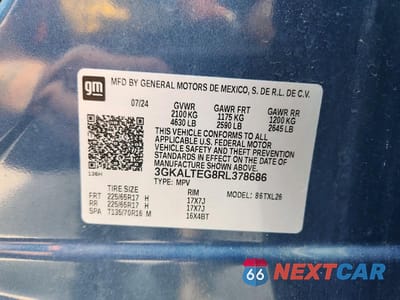 Zdjęcie 13 z 13 samochodu: 2024 GMC TERRAIN SLE VIN:3GKALTEG8RL378686 - miniatura