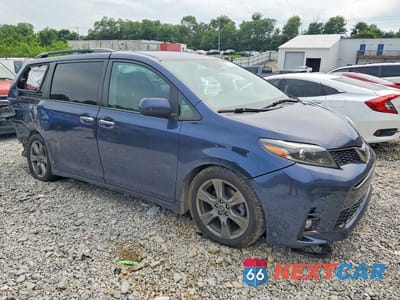 Czwarte zdjęcie samochodu z boku: 2019 TOYOTA SIENNA SE 8-PASSENGER VIN:5TDXZ3DC3KS979006 - miniatura