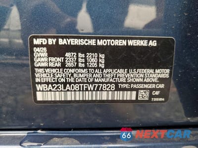 Zdjęcie 12 z 12 samochodu: 2026 BMW 330XI VIN:WBA23LA08TFW77828 - miniatura