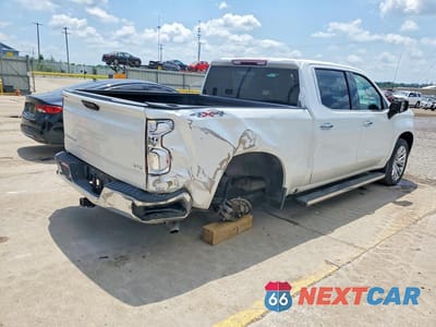 Trzecie zdjęcie samochodu z tyłu: 2022 CHEVROLET SILVERADO K1500 LTZ VIN:1GCUDGEDXNZ599194 - miniatura
