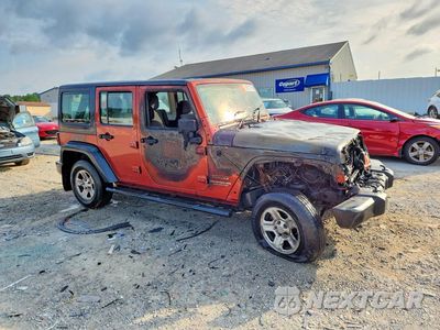 Czwarte zdjęcie samochodu z boku: 2014 JEEP WRANGLER UNLIMITED SPORT VIN:1C4BJWKG0EL257037 - miniatura