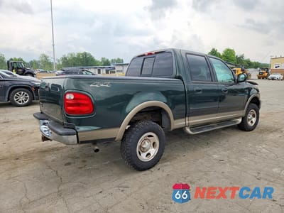 Trzecie zdjęcie samochodu z tyłu: 2001 FORD F150 SUPERCREW VIN:1FTRW08L71KA86630 - miniatura