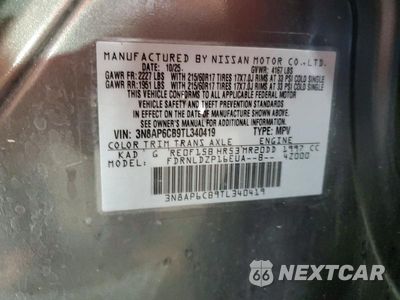 Zdjęcie 12 z 12 samochodu: 2026 NISSAN KICKS SV VIN:3N8AP6CB9TL340419 - miniatura