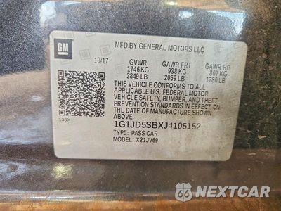 Zdjęcie 13 z 13 samochodu: 2018 CHEVROLET SONIC LT VIN:1G1JD5SBXJ4105152 - miniatura