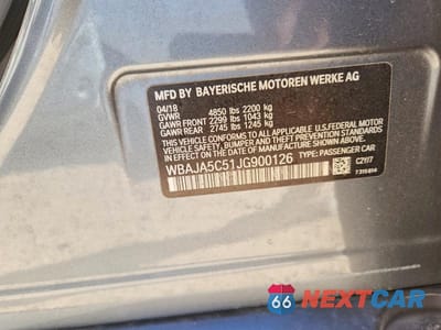 Zdjęcie 13 z 13 samochodu: 2018 BMW 530 I VIN:WBAJA5C51JG900126 - miniatura