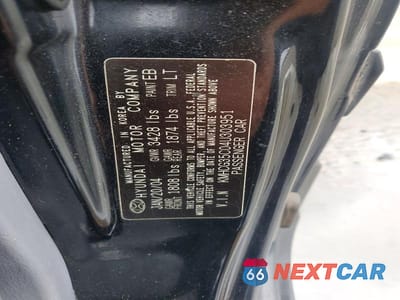 Zdjęcie 12 z 12 samochodu: 2004 HYUNDAI ACCENT GL VIN:KMHCG35C04U303951 - miniatura