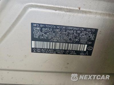 Zdjęcie 12 z 12 samochodu: 2010 LEXUS ES 350 VIN:JTHBK1EG9A2385612 - miniatura