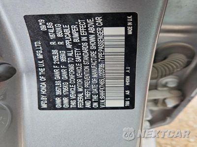 Zdjęcie 12 z 12 samochodu: 2020 HONDA CIVIC EX VIN:SHHFK7H65LU203735 - miniatura