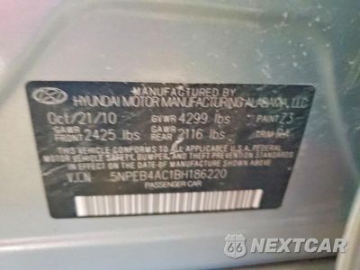 Zdjęcie 12 z 12 samochodu: 2011 HYUNDAI SONATA GLS VIN:5NPEB4AC1BH186220 - miniatura