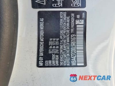 Zdjęcie 12 z 12 samochodu: 2020 BMW 440XI VIN:WBA4Z7C00L5R61679 - miniatura