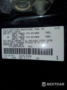 Zdjęcie 12 z 12 samochodu: 2023 TOYOTA TUNDRA SR5 VIN:5TFLA5DB7PX072169 - miniatura