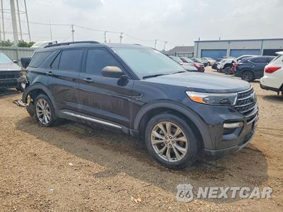 Czwarte zdjęcie samochodu z boku: 2021 FORD EXPLORER XLT VIN:1FMSK8DH7MGC05812 - miniatura