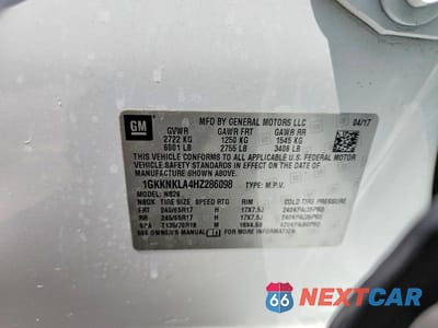 Zdjęcie 13 z 13 samochodu: 2017 GMC ACADIA SLE VIN:1GKKNKLA4HZ286098 - miniatura