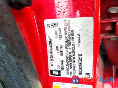 Zdjęcie 12 z 12 samochodu: 2019 CHEVROLET SPARK 1LT VIN:KL8CD6SA7KC762780 - miniatura