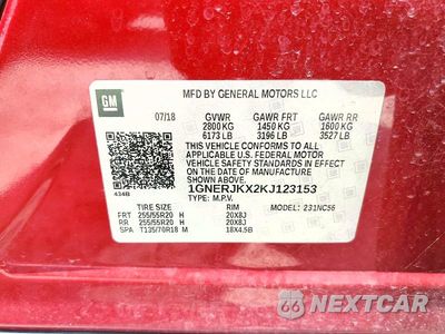 Zdjęcie 13 z 13 samochodu: 2019 CHEVROLET TRAVERSE RS VIN:1GNERJKX2KJ123153 - miniatura