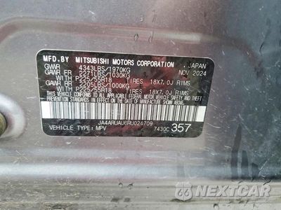 Zdjęcie 13 z 13 samochodu: 2024 MITSUBISHI OUTLANDER SPORT S/SE VIN:JA4ARUAU6RU024709 - miniatura
