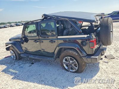 Drugie zdjęcie samochodu z przodu: 2020 JEEP WRANGLER UNLIMITED SAHARA VIN:1C4HJXEG0LW283094 - miniatura