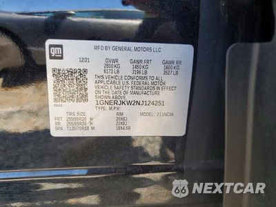 Zdjęcie 14 z 14 samochodu: 2022 CHEVROLET TRAVERSE RS VIN:1GNERJKW2NJ124251 - miniatura