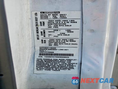 Zdjęcie 13 z 13 samochodu: 2021 CHEVROLET EXPRESS BOX TRUCK VIN:1HA6GVC76MN006823 - miniatura