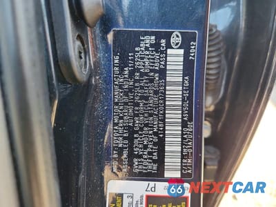 Zdjęcie 13 z 13 samochodu: 2012 TOYOTA CAMRY XLE VIN:4T4BF1FK0CR173635 - miniatura