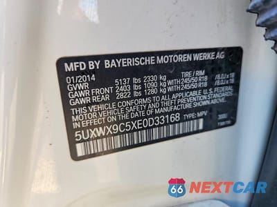 Zdjęcie 13 z 13 samochodu: 2014 BMW X3 XDRIVE28I VIN:5UXWX9C5XE0D33168 - miniatura