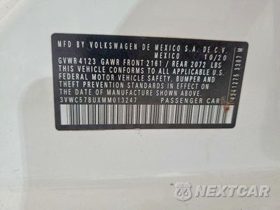 Zdjęcie 13 z 13 samochodu: 2021 VOLKSWAGEN JETTA S VIN:3VWC57BUXMM013247 - miniatura